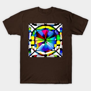 multicolour test card stained glass T-Shirt